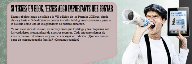Premios 20Blogs - 20minutos.es